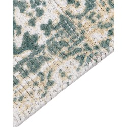 Dywan z wiskozy 80 x 150 cm beżowo-zielony BOYALI