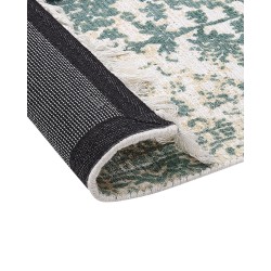 Dywan z wiskozy 80 x 150 cm beżowo-zielony BOYALI
