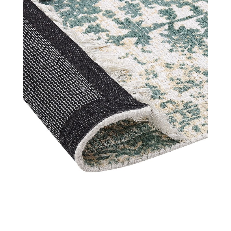 Dywan z wiskozy 80 x 150 cm beżowo-zielony BOYALI