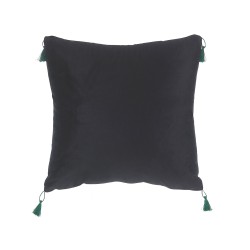 Zestaw 2 poduszek dekoracyjnych KUHI Welur 45 x 45 cm Czarny Wzór zwierzęcy