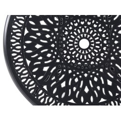 Stolik bistro ANCONA 90 cm 90 cm Metal Czarny