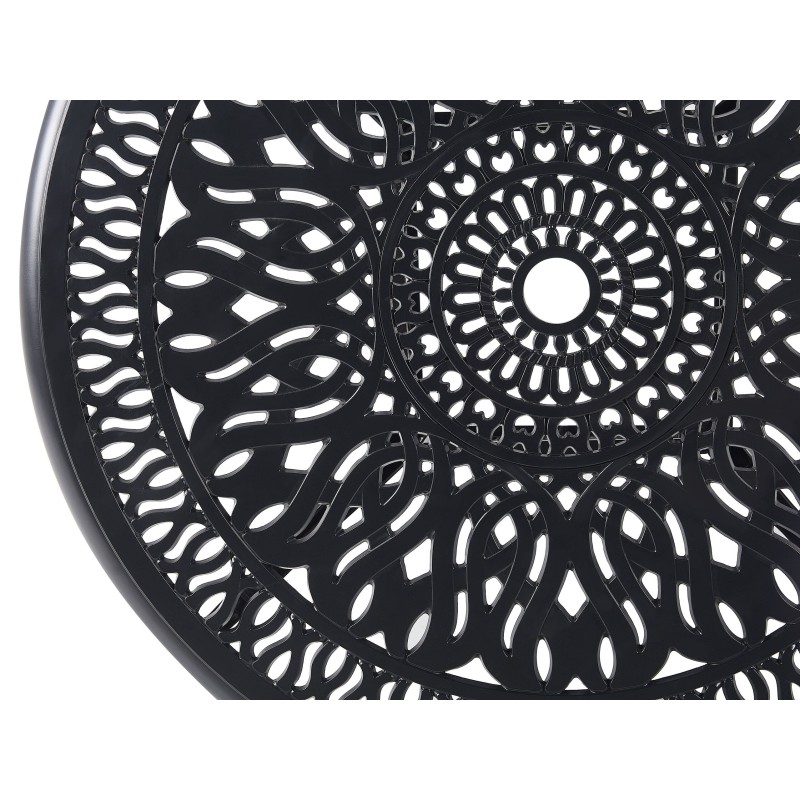 Stolik bistro ANCONA 90 cm 90 cm Metal Czarny