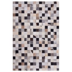 Dywan patchwork skórzany 160 x 230 cm wielokolorowy RIZE