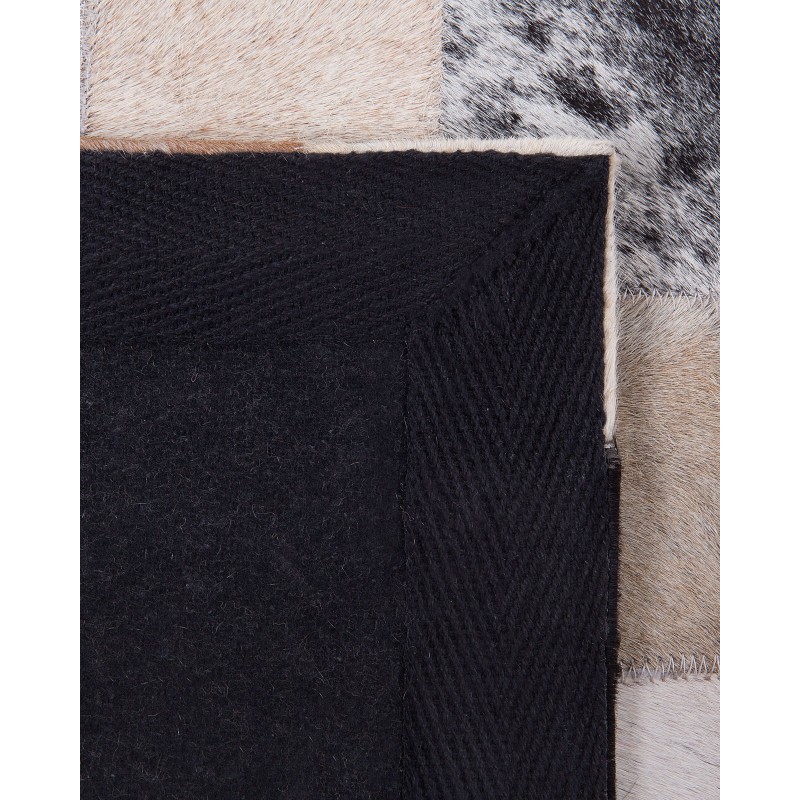 Dywan patchwork skórzany 160 x 230 cm wielokolorowy RIZE