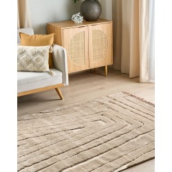 Dywan 160 x 230 cm beżowy SAZOO