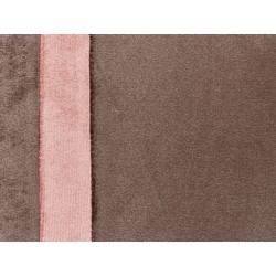 Zestaw 2 poduszek dekoracyjnych CRODYLINE Welur 35 x 60 cm Brązowy W paski