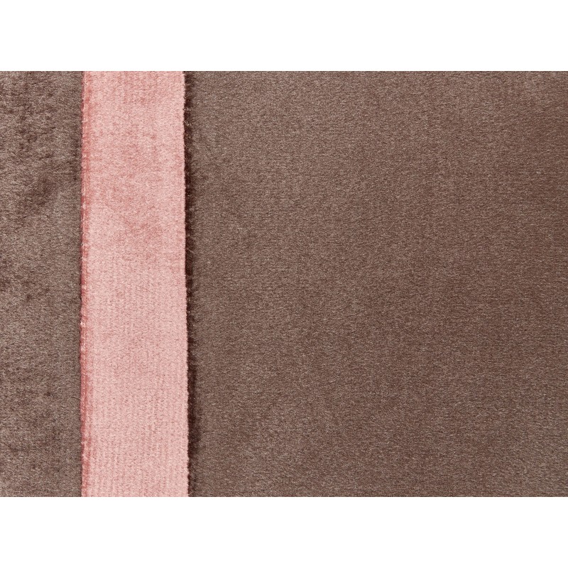 Zestaw 2 poduszek dekoracyjnych CRODYLINE Welur 35 x 60 cm Brązowy W paski