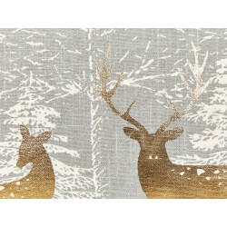 Zestaw 2 poduszek dekoracyjnych AECHMEA Bawełna 45 x 45 cm Szary Wzór świąteczny