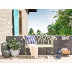 Ławka ogrodowa MILAZZO 130 cm Metal Jasnozielony