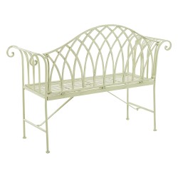 Ławka ogrodowa MILAZZO 130 cm Metal Jasnozielony