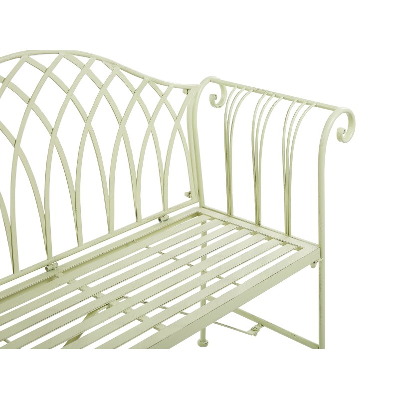 Ławka ogrodowa MILAZZO 130 cm Metal Jasnozielony
