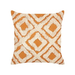 Zestaw 2 poduszek dekoracyjnych GILLY Bawełna 45 x 45 cm Pomarańczowy Wzór geometryczny