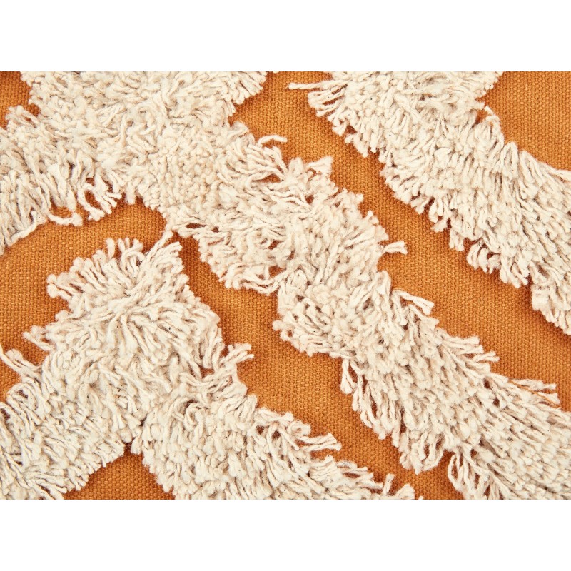 Zestaw 2 poduszek dekoracyjnych GILLY Bawełna 45 x 45 cm Pomarańczowy Wzór geometryczny