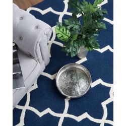 Dywan wełniany 80 x 150 cm niebieski SILVAN