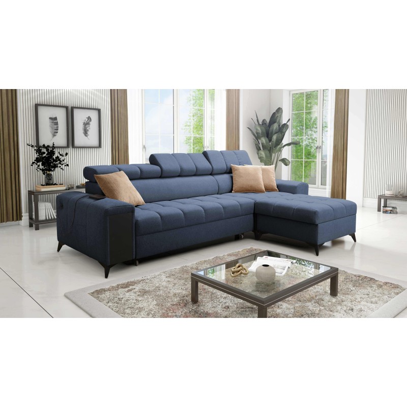 Venna I Maxi Corner Sofa with Sleeping Function and USB Port - Plush, Avra 14