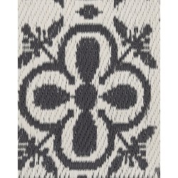 Dywan zewnętrzny 120 x 180 cm czarno-biały NELLUR
