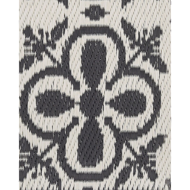 Dywan zewnętrzny 120 x 180 cm czarno-biały NELLUR