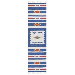 Dywan bawełniany kilim 80 x 300 cm wielokolorowy VARSER