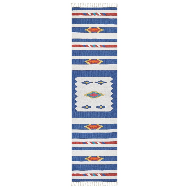 Dywan bawełniany kilim 80 x 300 cm wielokolorowy VARSER