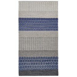 Dywan wełniany 80 x 150 cm niebiesko-szary AKKAYA