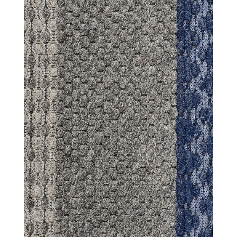 Dywan wełniany 80 x 150 cm niebiesko-szary AKKAYA