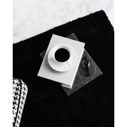 Dywan shaggy 140 x 200 cm czarny DEMRE