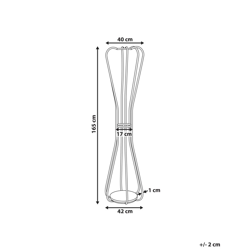 Wieszak na ubrania ORDWAY Czarny
