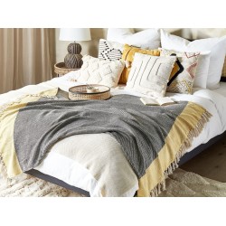 Koc LAPU Bawełna 125 x 150 cm Musztardowy