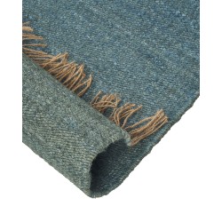 Dywan z juty 80 x 150 cm niebieski LUNIA