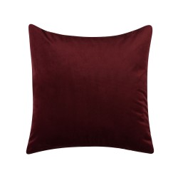 Zestaw 2 poduszek dekoracyjnych CALLA Welur 45 x 45 cm Czerwony Wzór roślinny