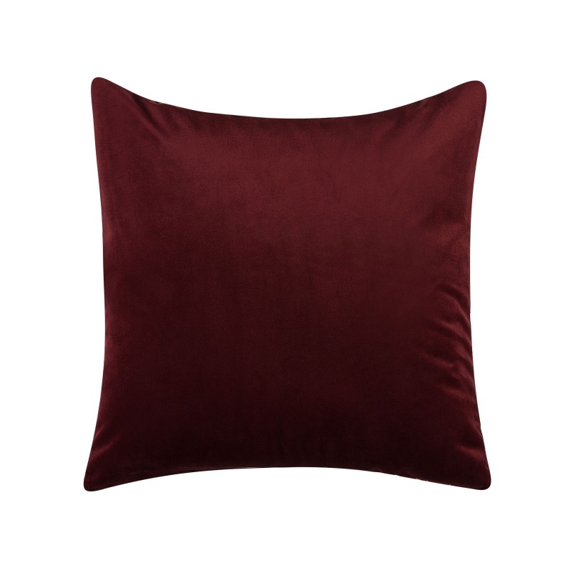 Zestaw 2 poduszek dekoracyjnych CALLA Welur 45 x 45 cm Czerwony Wzór roślinny