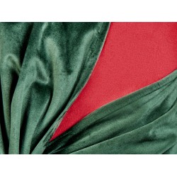 Zestaw 2 poduszek dekoracyjnych MARSHMALLOW Welur 45 x 45 cm Czerwony Wzór świąteczny