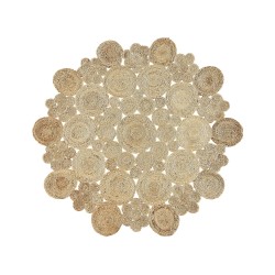 Dywan okrągły z juty ⌀ 135 cm beżowy GERDEK