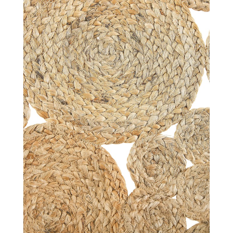 Dywan okrągły z juty ⌀ 135 cm beżowy GERDEK