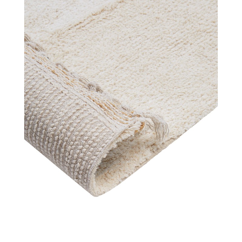 Dywan dziecięcy bawełniany motyw gruszki 140 x 200 cm złamana biel KHIDARI