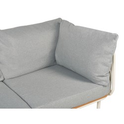 Sofa ogrodowa dla 3 osób SENISE Metal Szary