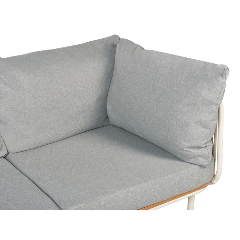 Sofa ogrodowa dla 3 osób SENISE Metal Szary