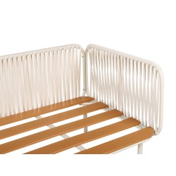 Sofa ogrodowa dla 3 osób SENISE Metal Szary