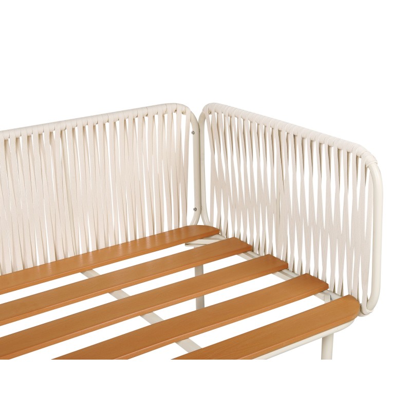 Sofa ogrodowa dla 3 osób SENISE Metal Szary