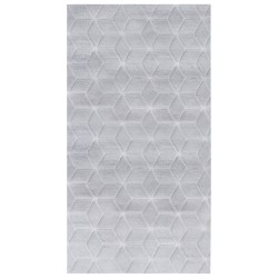 Dywan sztuczne futro królika 80 x 150 cm szary THATTA