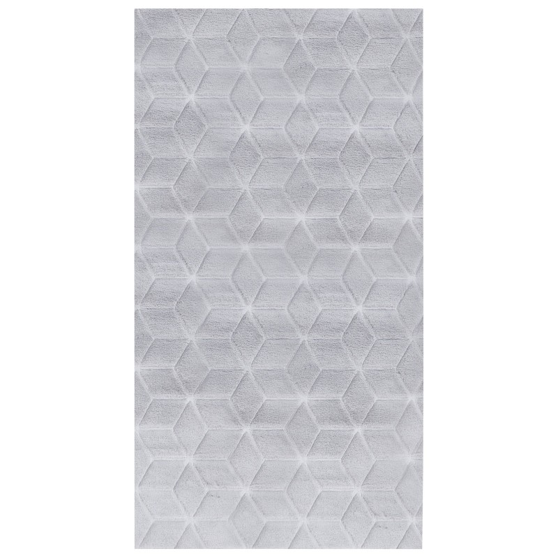 Dywan sztuczne futro królika 80 x 150 cm szary THATTA