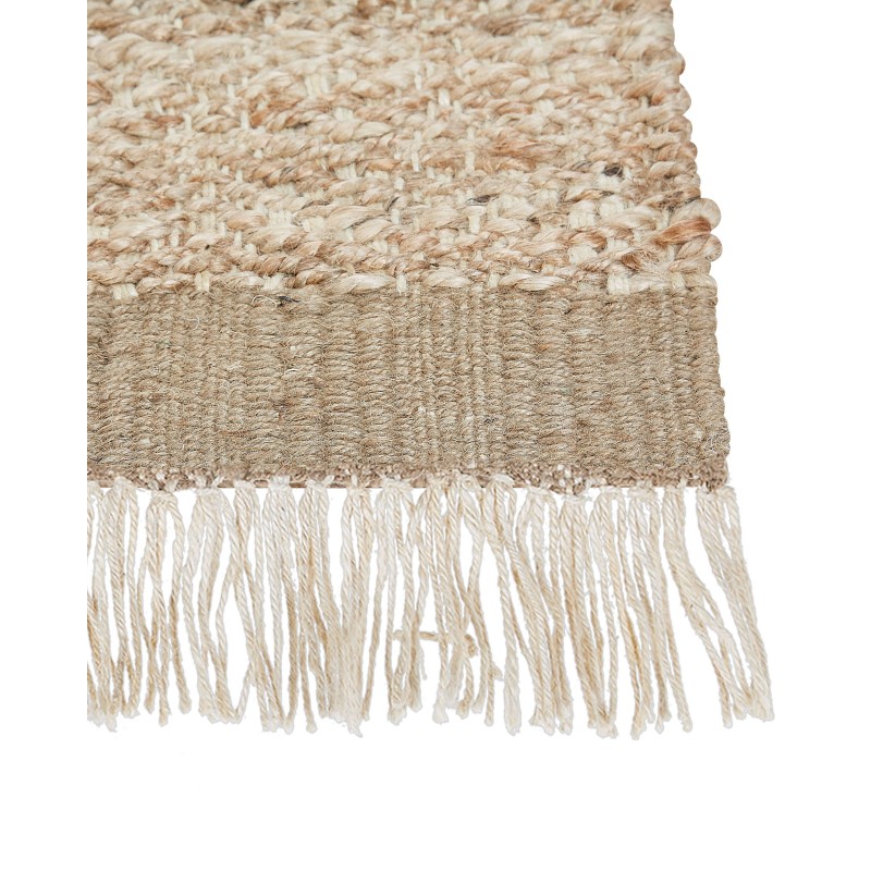Dywan z juty 140 x 200 cm beżowy ABANA