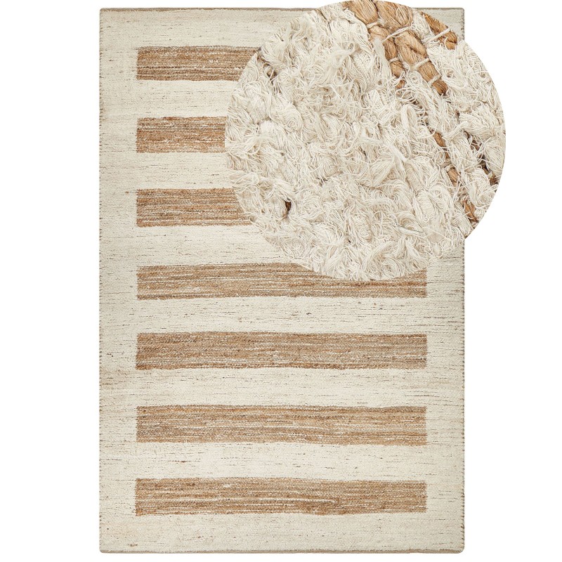 Dywan z juty 200 x 300 cm beżowy ZIARAT