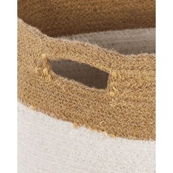 Zestaw 2 koszy KARDH Bawełna Biały