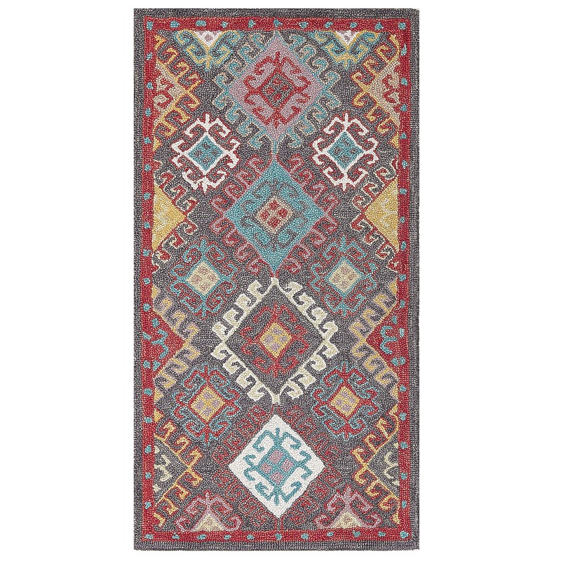 Dywan wełniany 80 x 150 cm wielokolorowy FINIKE