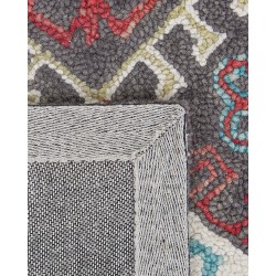 Dywan wełniany 80 x 150 cm wielokolorowy FINIKE