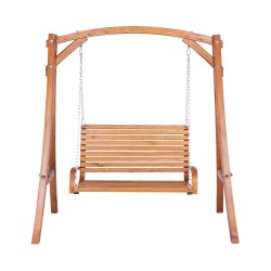 Huśtawka ogrodowa NOVARA Drewno Brązowy
