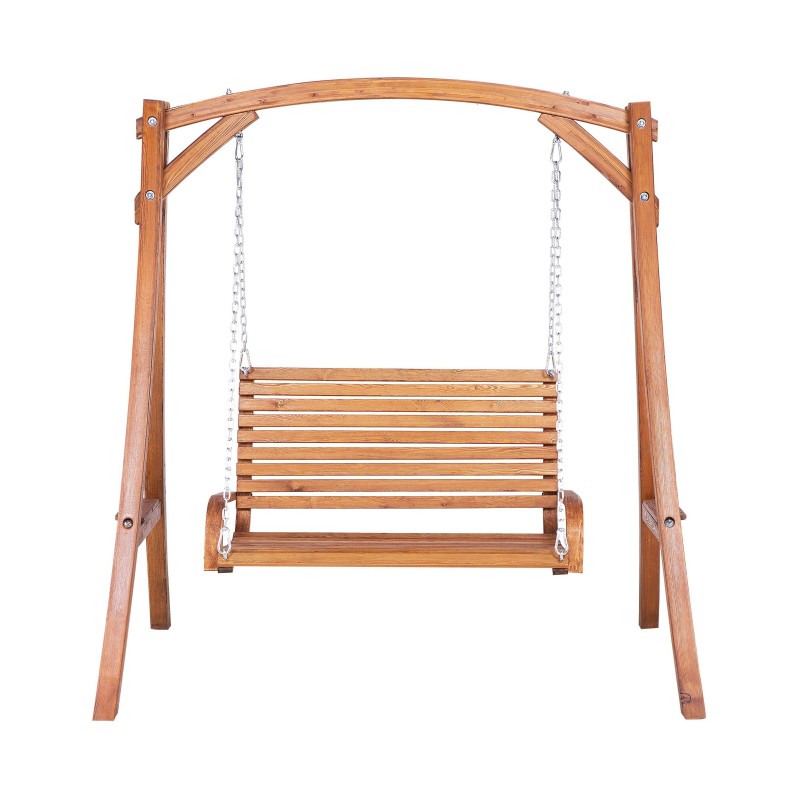Huśtawka ogrodowa NOVARA Drewno Brązowy