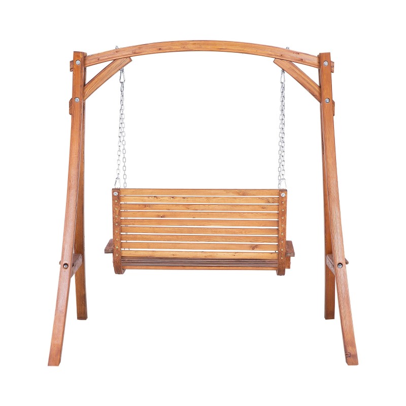 Huśtawka ogrodowa NOVARA Drewno Brązowy