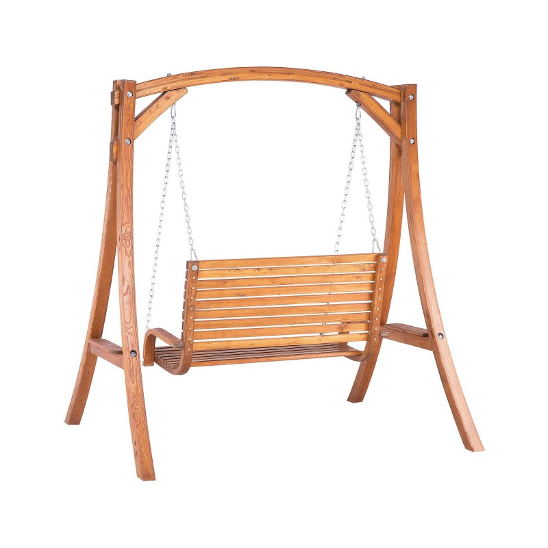 Huśtawka ogrodowa NOVARA Drewno Brązowy
